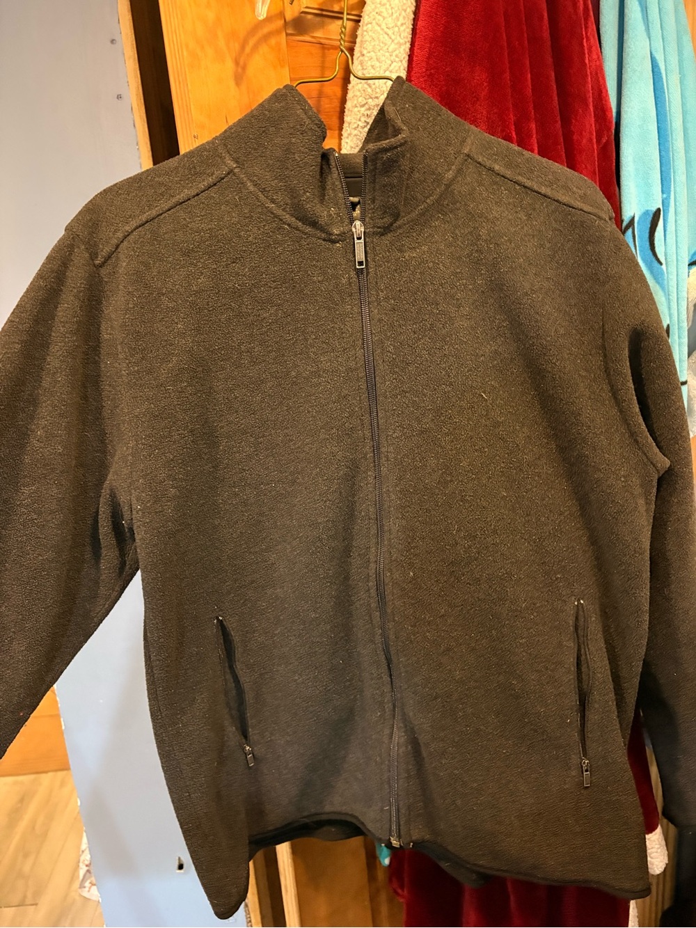Men's Banana Republic Full-Zip Sweater Jacket - Dark Charcoal